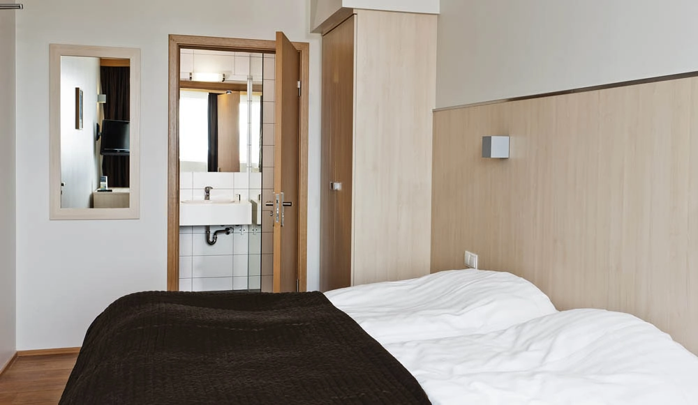 Chambre standard de l’hôtel Klettur en Islande