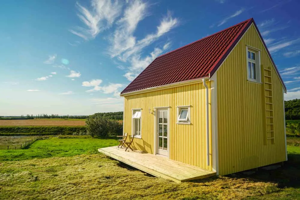 Cottage de l’hôtel Laekur en Islande