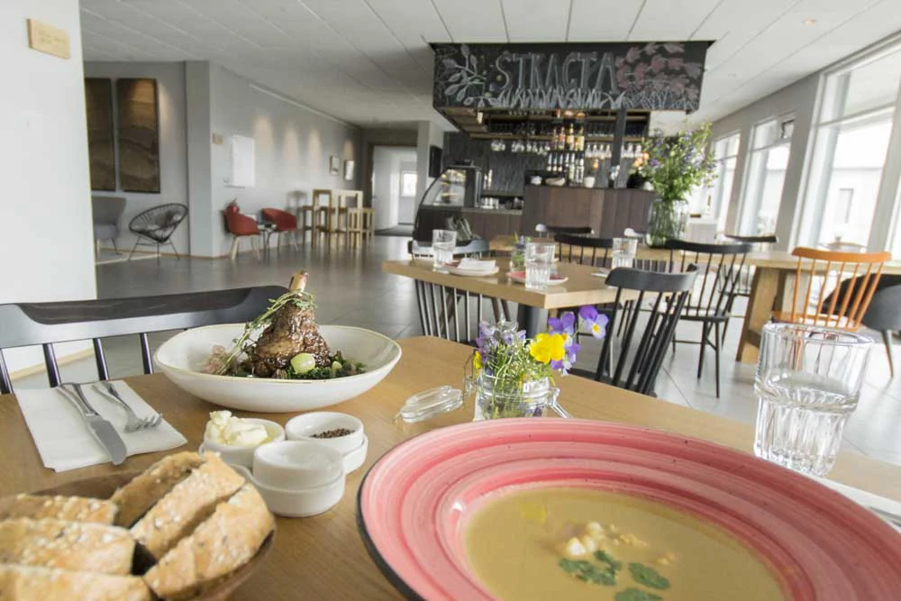 Plat du restaurant Bistro de l’hôtel Stracta en Islande