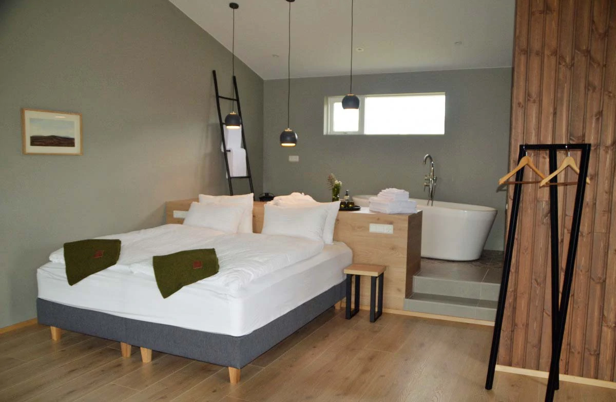 Suite deluxe de l’hôtel Stracta en Islande