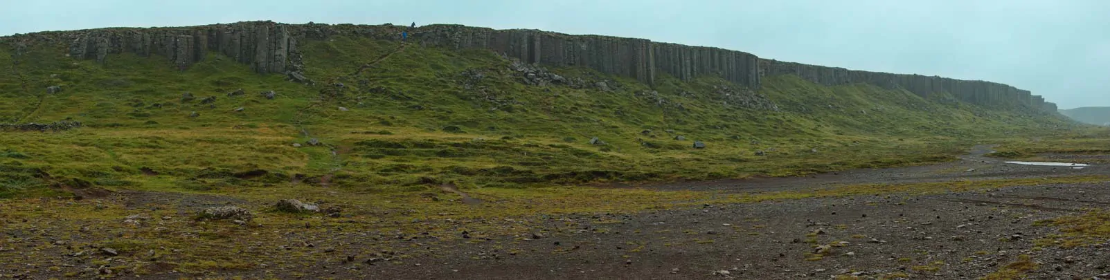 Vue panoramique sur Gerduberg en Islande