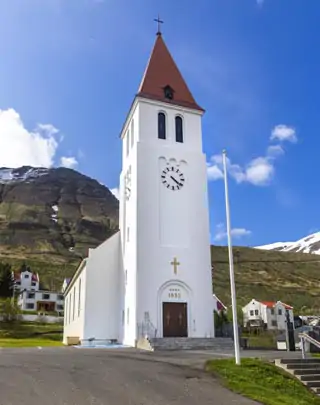 L'église de Siglufjordur en Islande