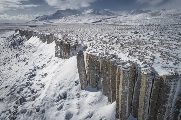 Les formations singulières de Gerduberg en hiver