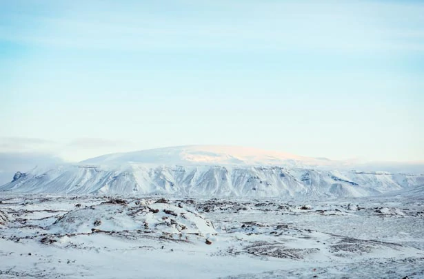 Paysages enneigés du Langjokull en Islande