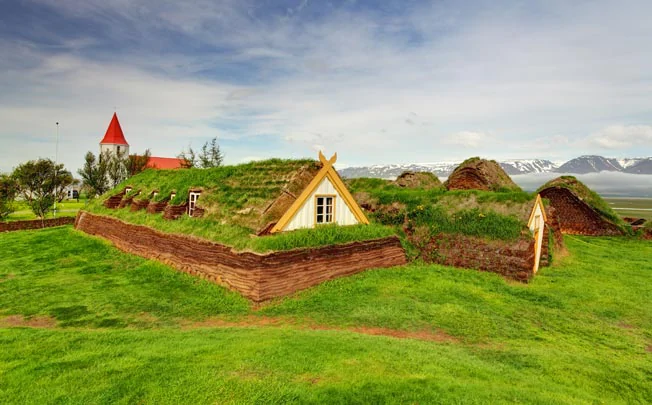 Le musée de la ferme historique de Glaumbaer en Islande