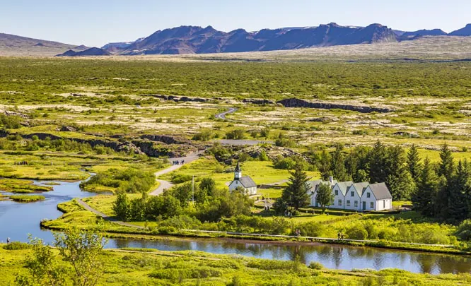 Thingvallakirkja l'église du parc national de Thingvellir en Islande