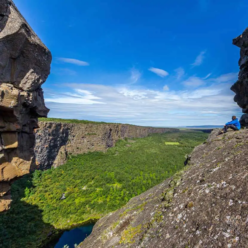 Le canyon d'Asbyrgi en Islande