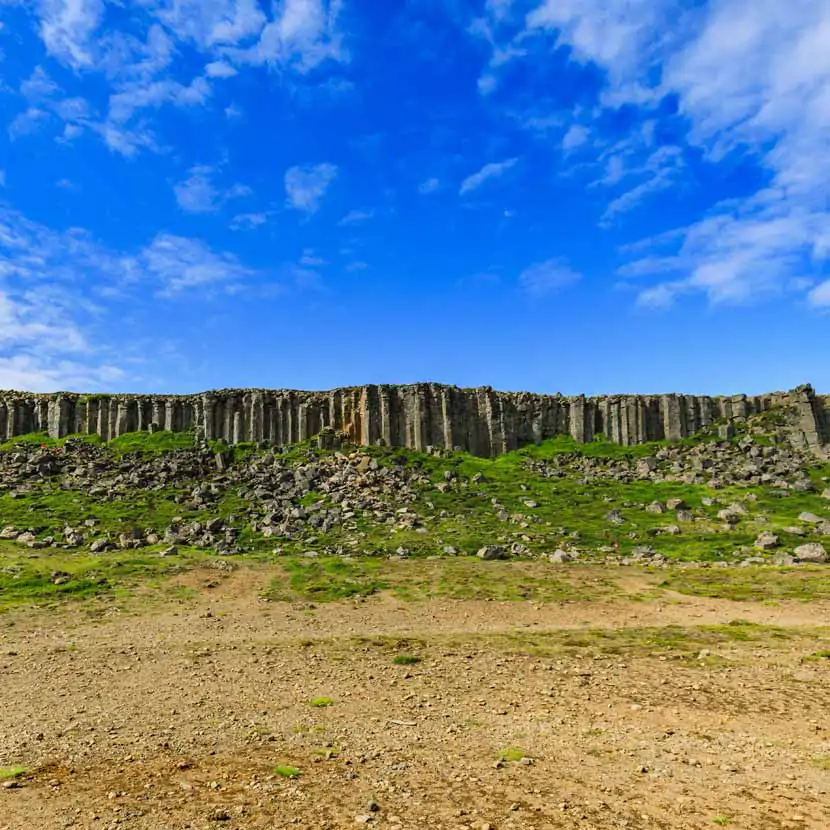 Les falaises de Gerduberg en Islande