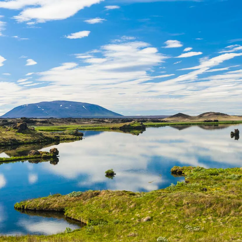 Le lac Myvatn en Islande