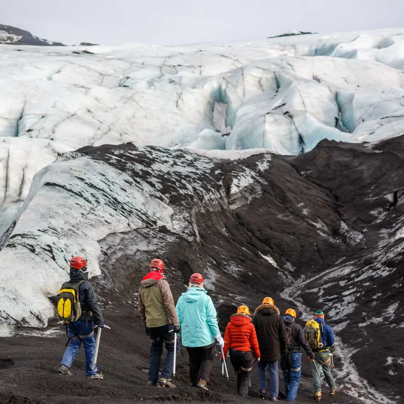 Randonnée sur le Solheimajökull