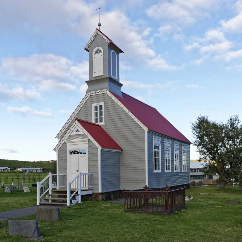 Le hameau de Reykholt en Islande