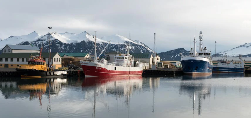 Le petit port de Höfn en Islande