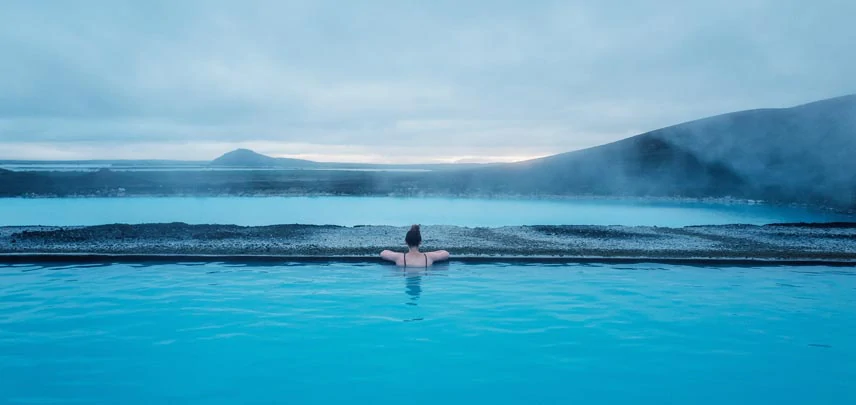 Les bains géothermiques de Myvatn en Islande